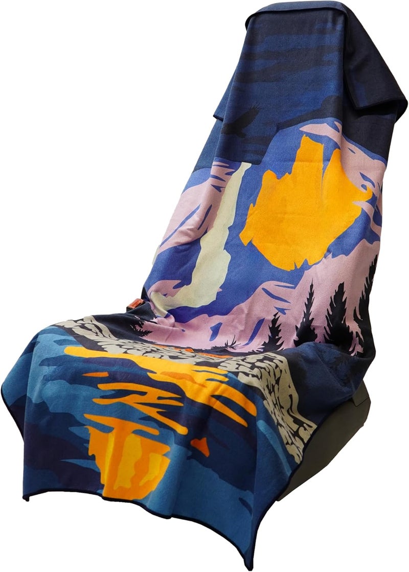 Sprints Athletic Running Towel, Full-Sized, Car Seat Cover - Performance Microfiber (Yosemite) - Image 1